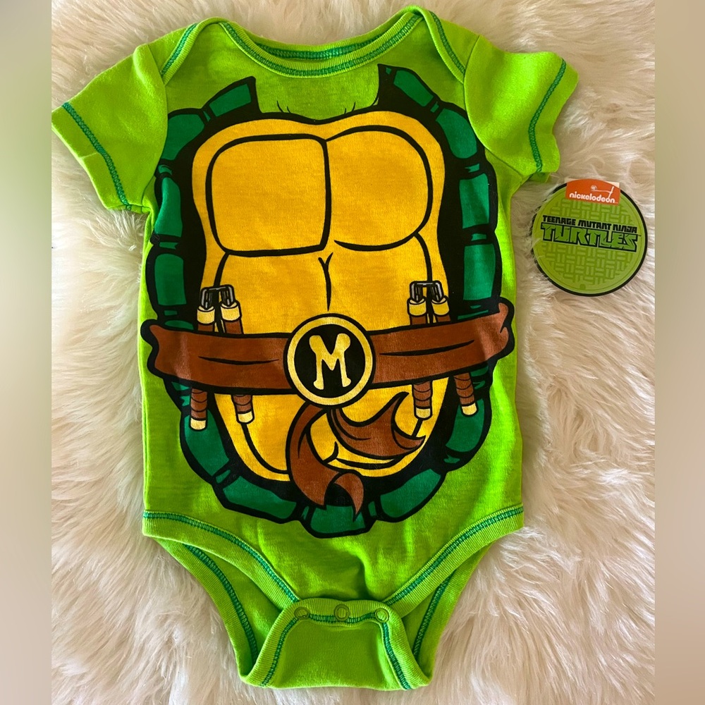 TMNT Baby Costume Onesie Michelangelo Nickelodeon Teenage Mutant Ninja Turtles